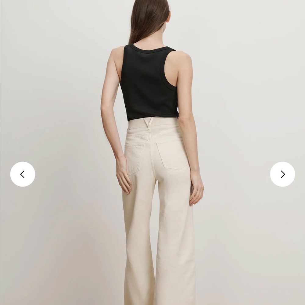 Veronica Beard Taylor Wide Leg Crop - Picture 2 of 7